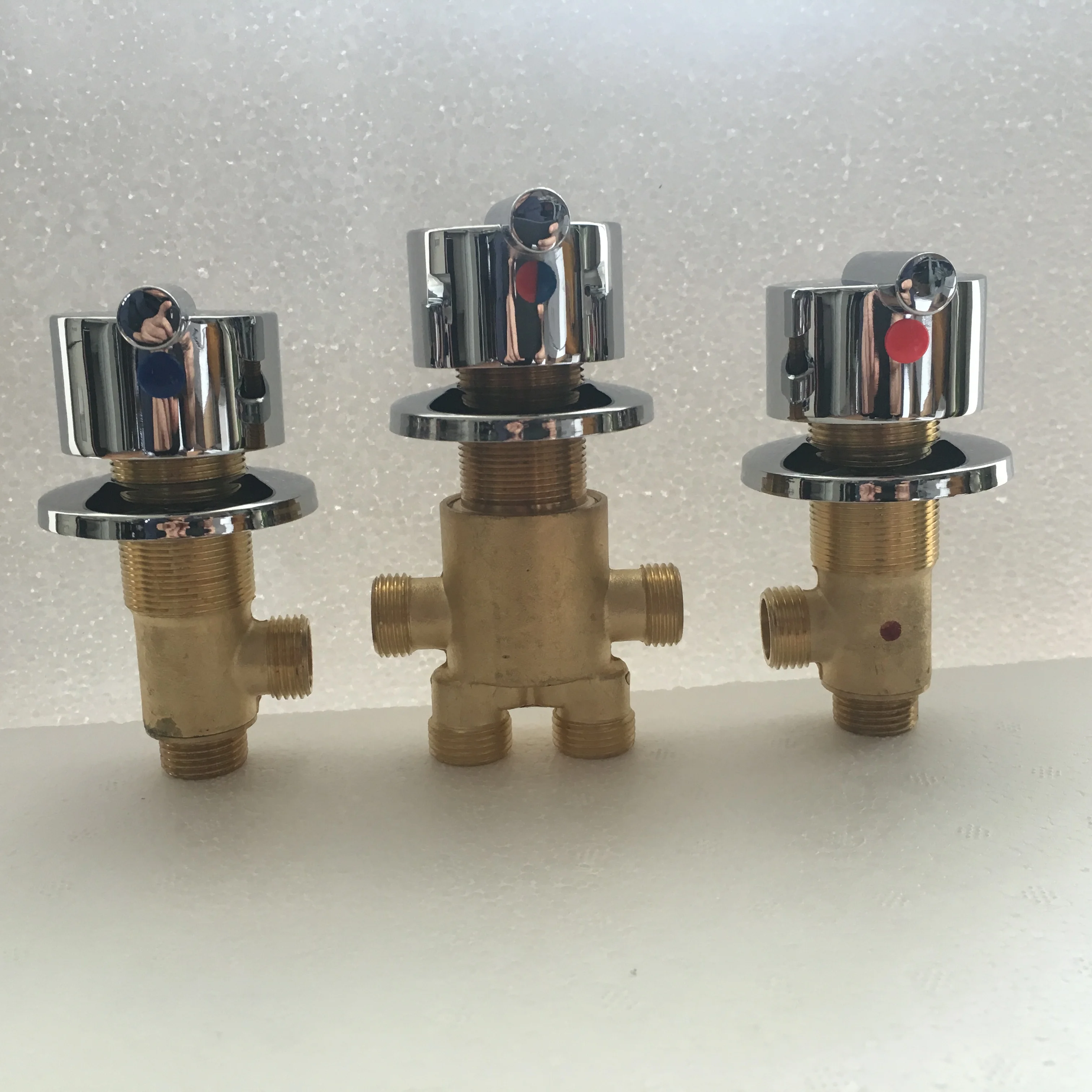 5 hole Brass Bathtub Faucet Hot and Cold Water Control Valve Bath Shower Mixer Bathtub Faucet 5 Piece Set Faucet 5