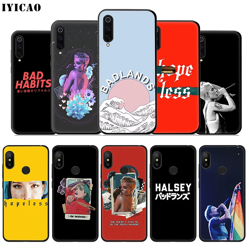 IYICAO Halsey без меня мягкий чехол для Xiaomi mi A3 A2 A1 9T CC9E CC9 9 8 6 Se Lite F1 макс 3 5X 6X крышка |