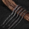 MKENDN Mens vintage 5-10mm Stainless Steel Byzantine Curb Cuban Link Chain Bracelets for Men Unisex HIp-HOP Wrist Jewelry Gifts ► Photo 1/6