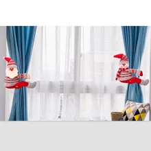 Рождественский занавес Пряжка украшения для дома Санта-Клаус поставки окна Рождественский подарок-украшение для рождественского декора C1411 c