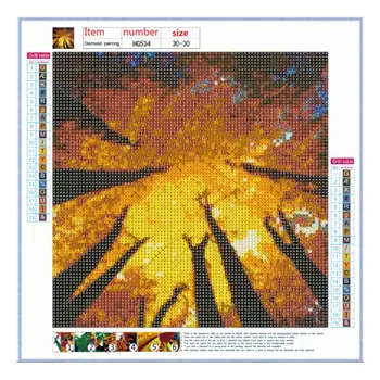 

4 Pack Big Tree 5D DIY Diamond Painting Kits Full Drill Rhinestone Embroidery D08F
