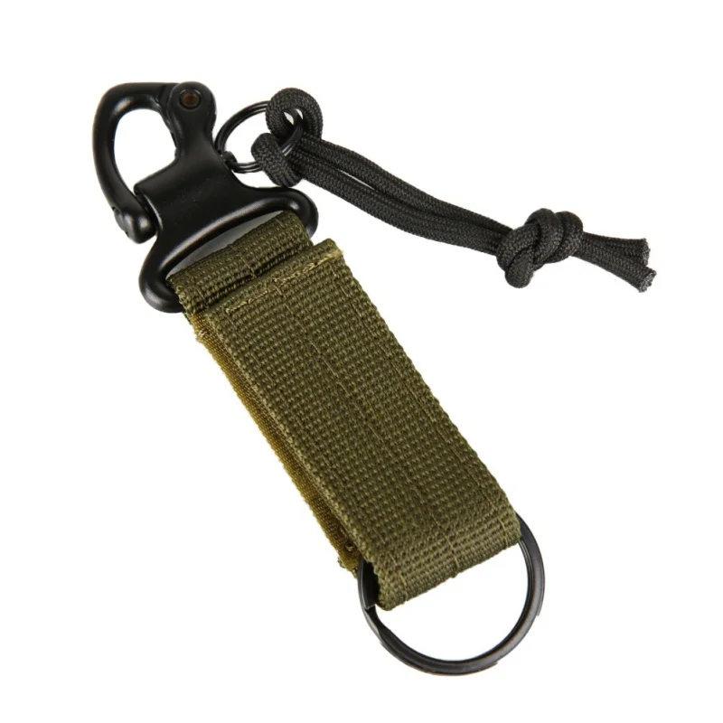 

600D Nylon Tactical Backpack Key Hook Webbing Buckle Hanging System Molle Waist Belt Buckle Outdoor Tools
