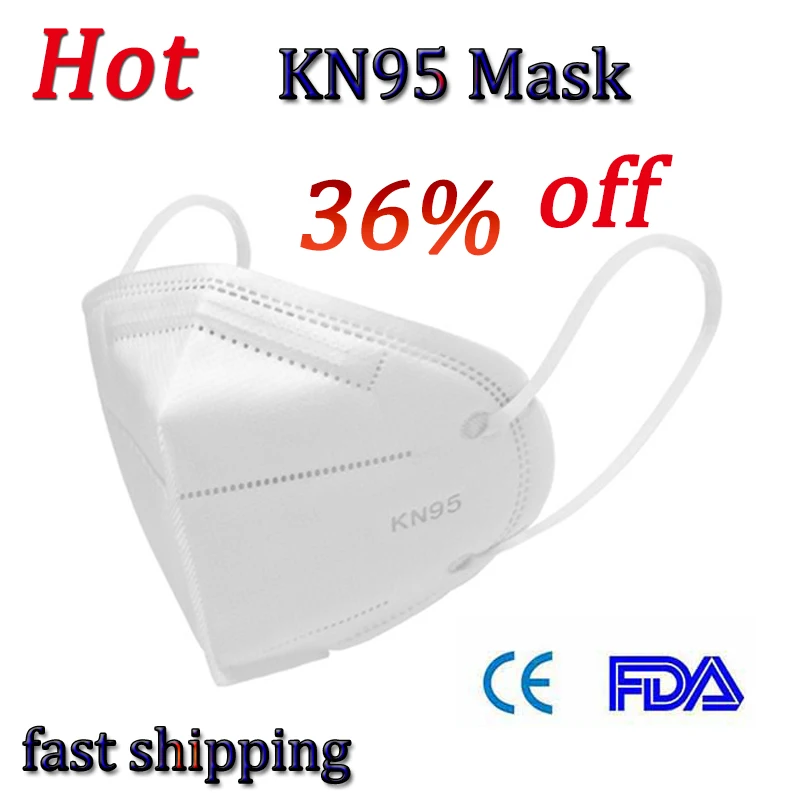 

10pcs N95 5 Layers Mask Bacteria Proof Anti Infection KN95 Masks Particulate Mouth Respirator Anti PM2.5 Safety Protective Mask