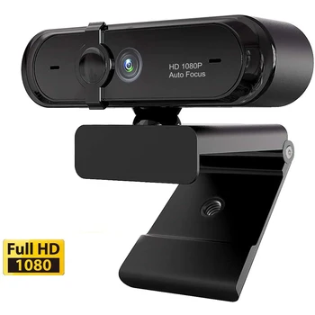 

Webcam 1080P HD Web Cam Auto Focus Computer cam Built-in Microphone Privacy Cover Wide Angle Lens Speaker USB Video Web Cam