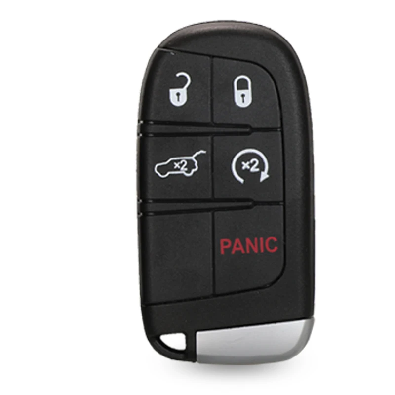 Jinyuqin 2/3/4/5 BTNS умный корпус для автомобильного ключа для Jeep Grand Cherokee Dodge Ram 1500 Journey Charger Дротика Challenger Durango Fiat - Цвет: 5 Button