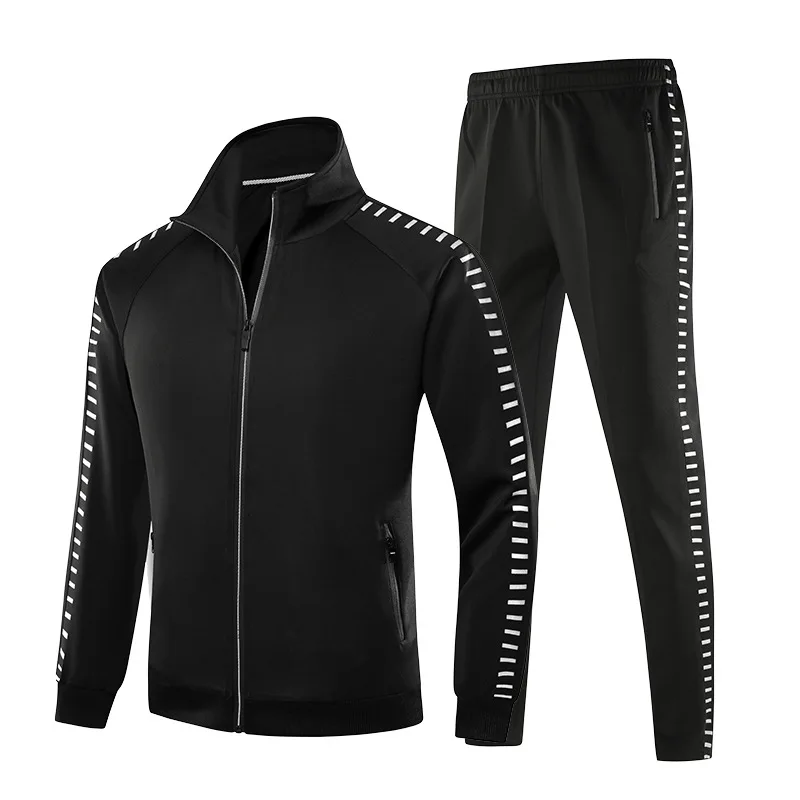 

Men's and women's football training jackets for autumn and winter Quality training suit suit trousers and long sleeve jacket