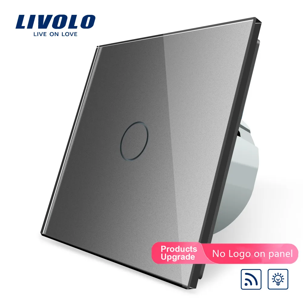 Livolo/Стандартный переключатель, 220~ 250 V, пульт дистанционного управления и функцией затемнения настенный светильник переключатель, C701DR-1/2/3/5(без пульта ДУ), без логотипа