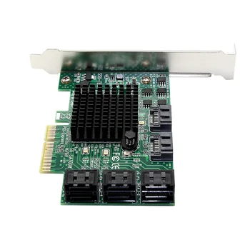 

8 Ports Adapter Riser Controller Card Accessories Parts Computer Supplies Tablets Expansion PCI-E To SATA 3.0 Add-on Practical