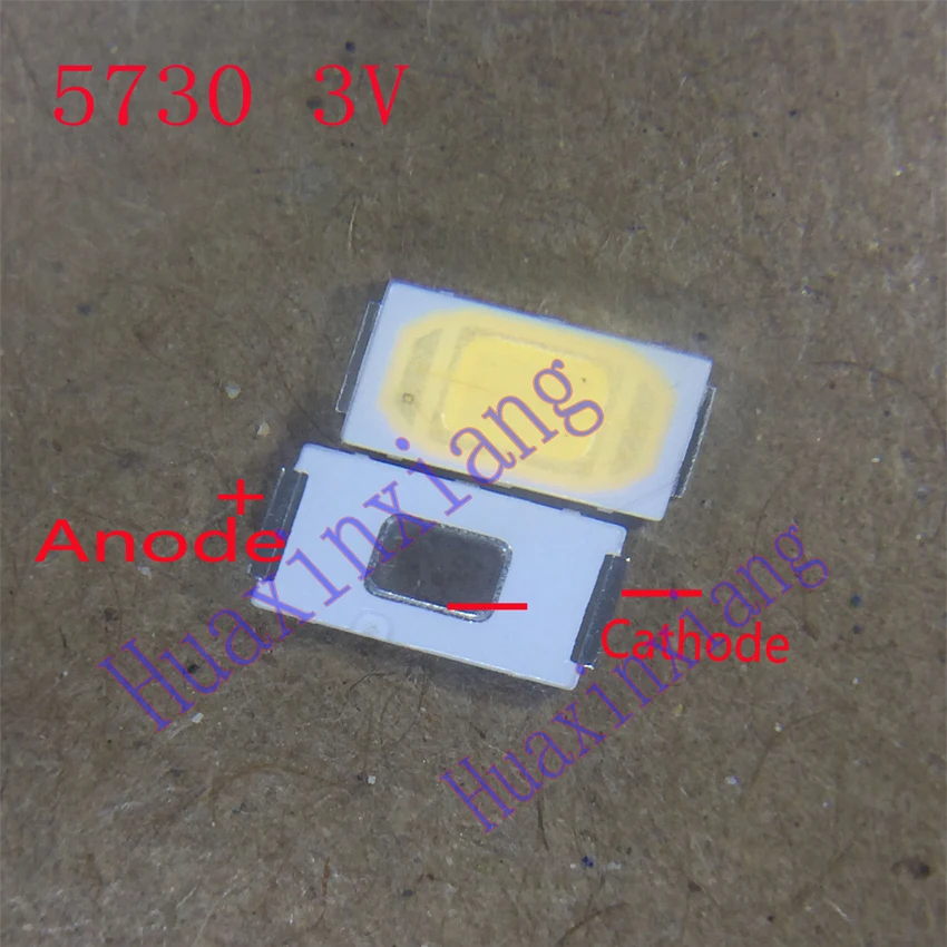 1000 шт./лот Unity Opto SMD LED 5730 3V холодный белый 0 5 W 5630 для подсветки телевизора|smd led|smd led