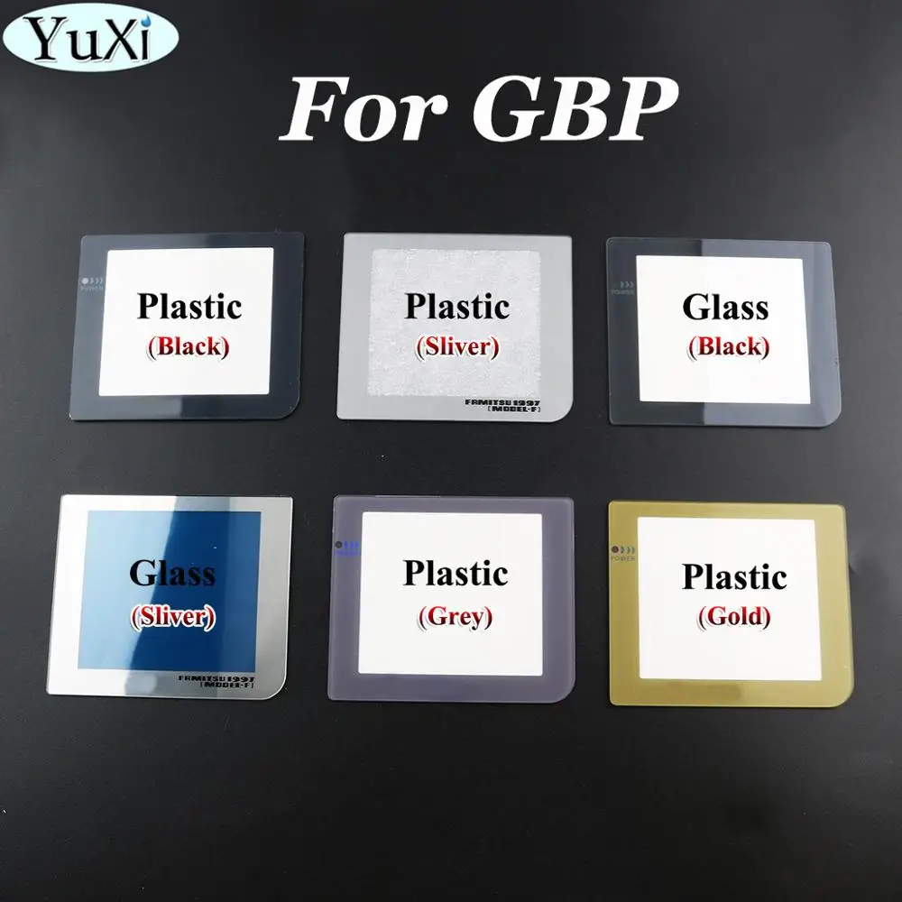 

YuXi 30PCS Sliver Gold Black Screen Protector Cover Replacement for Game Boy Pocket for GBP Screen Lens Faceplate