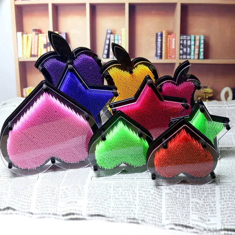 Детская Новинка, ручная игрушка, большая игла, пластиковая, отпечаток пальца, 3D булавка, скульптура, цветная, сделай сам, ручная работа, игрушка, булавка, искусство, детский подарок