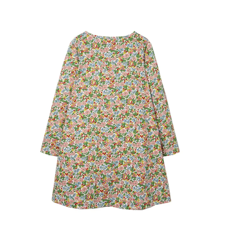 Baby girl dress autumn long sleeve children skirt cartoon pattern princess dress dinosaur clothes baby dress princess costume
