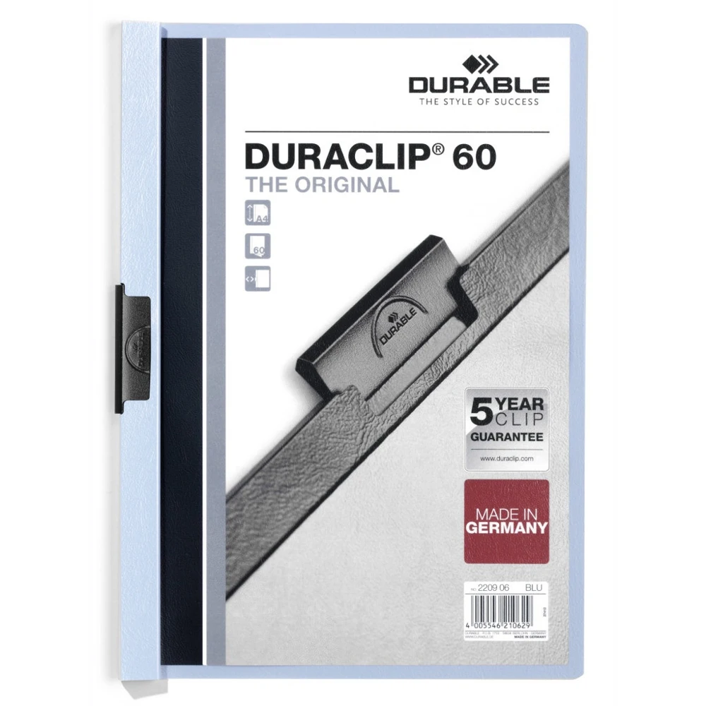 Папка Durable Duraclip A4 2209 | Канцтовары для офиса и дома