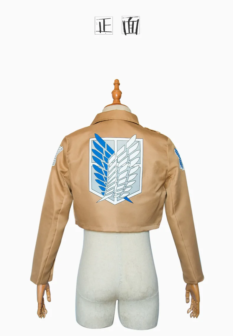 Атака на Титанов Scout Regiment Легион Survey Recon Corps Levi Ackerman Mikasa Rivaille Heichov косплэй короткая куртка костюм пальто