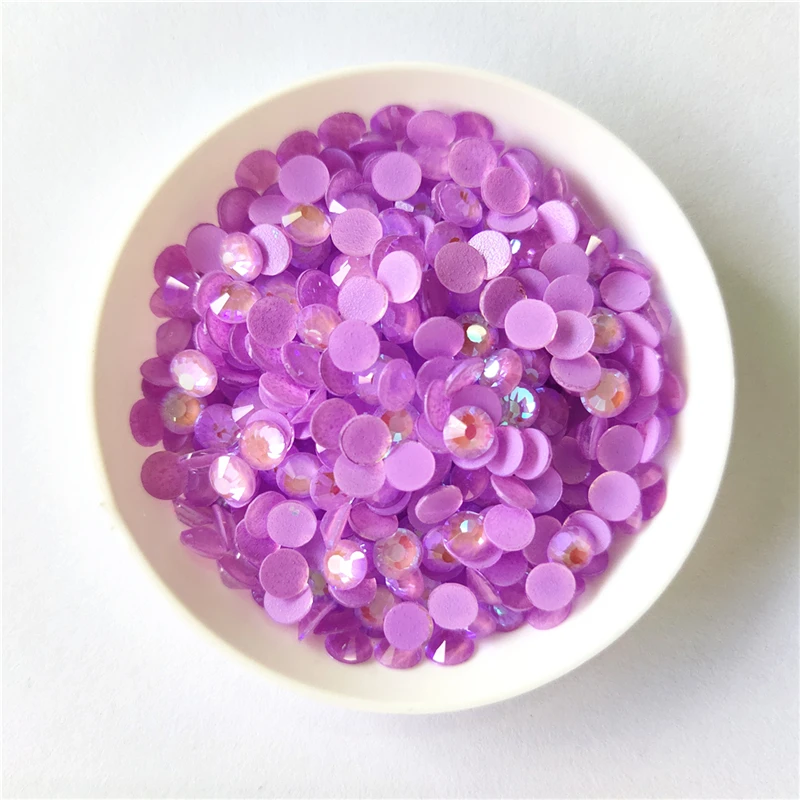 All Sizes Fluorescence Aurora Glass Non Hot Fix Rhinestones SS6-30 Strass Nail Art Decorations Rhinestones Luminous Crystal AB