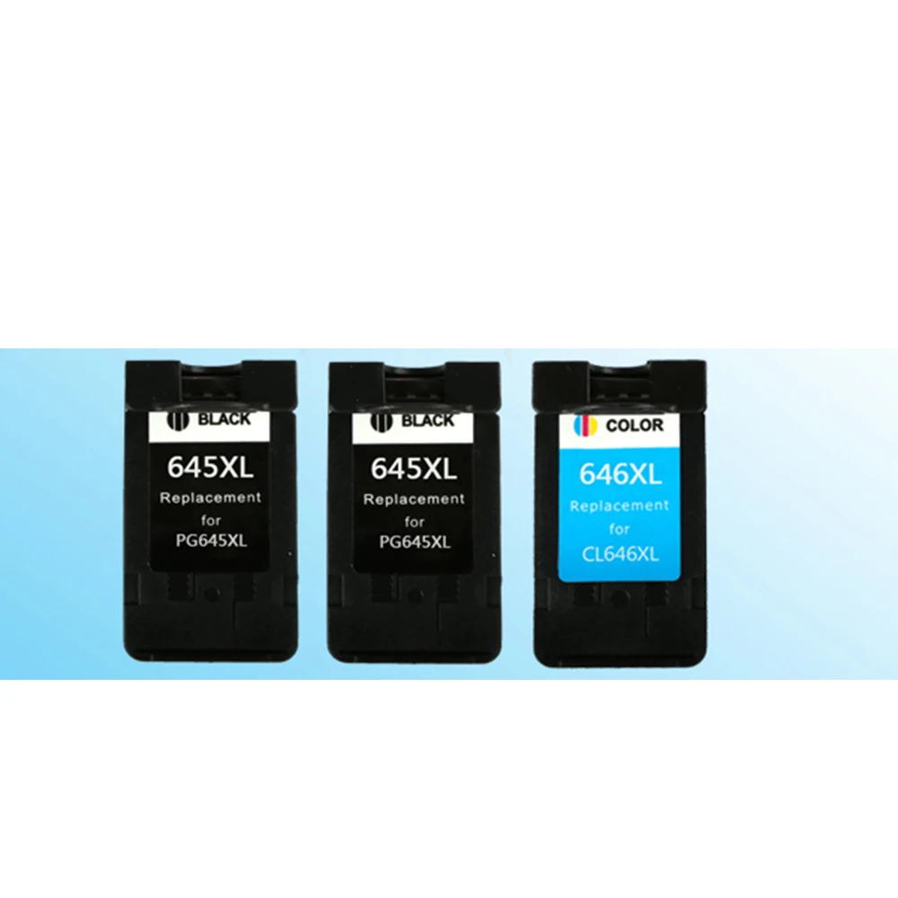 2BK + 1CL PG645 CL646 совместимые картриджи для PG645XL CL646XL Pixma MG2460 MG2560 MG2960 MG2965 MG2400 MG2580