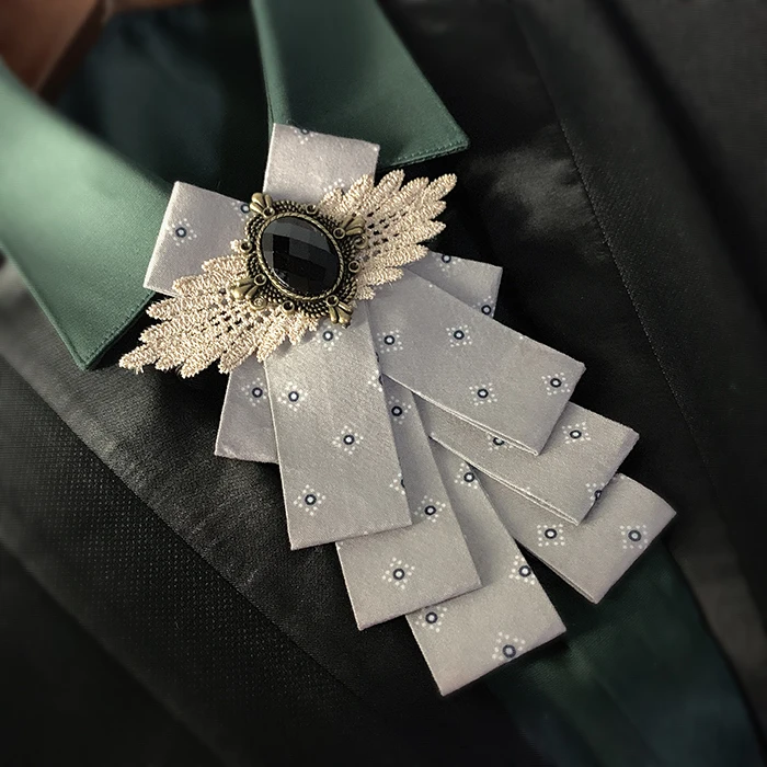 Британский женский мужской воротник рубашка украшение бархатная одежда галстук-платок галстук для свадебной вечеринки сплав Стразы галстук-бабочка