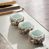 Japanese Style Celadon Imitation Stone Teacup Ceramic Kung Fu Small Tea Bowl Creative Handmade Master Cup Home Office Drinkware ► Photo 2/6