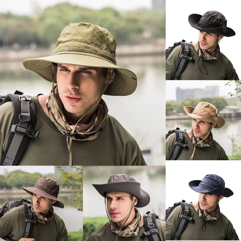 Boonie Панама кепка летняя для рыбалки охоты поля сафари мужская шляпа от солнца