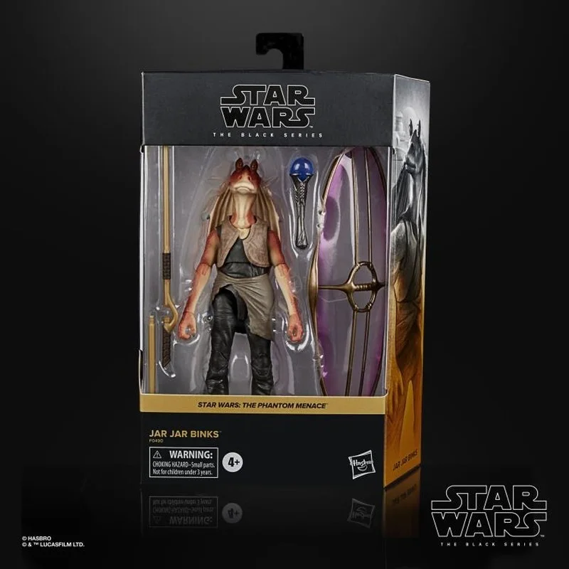Hasbro Star Wars JarJar Binks 8 дюймов 1/12 модель фантомной угрозы Deluxe Edition Аниме фигурки