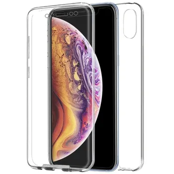 

TBOC case for iPhone XS Max (6.5 ") - Full Clear Case [Silicone TPU] Double Face [360 Degree] Proteccion Mobile