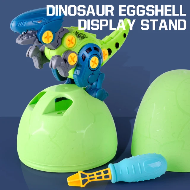 Diy Disassembly Assembly Dinosaur Blocks Toys Early Educational Nut Screwing Egg with Screwdriver for 3-7 Year Old Birthday Gift 4