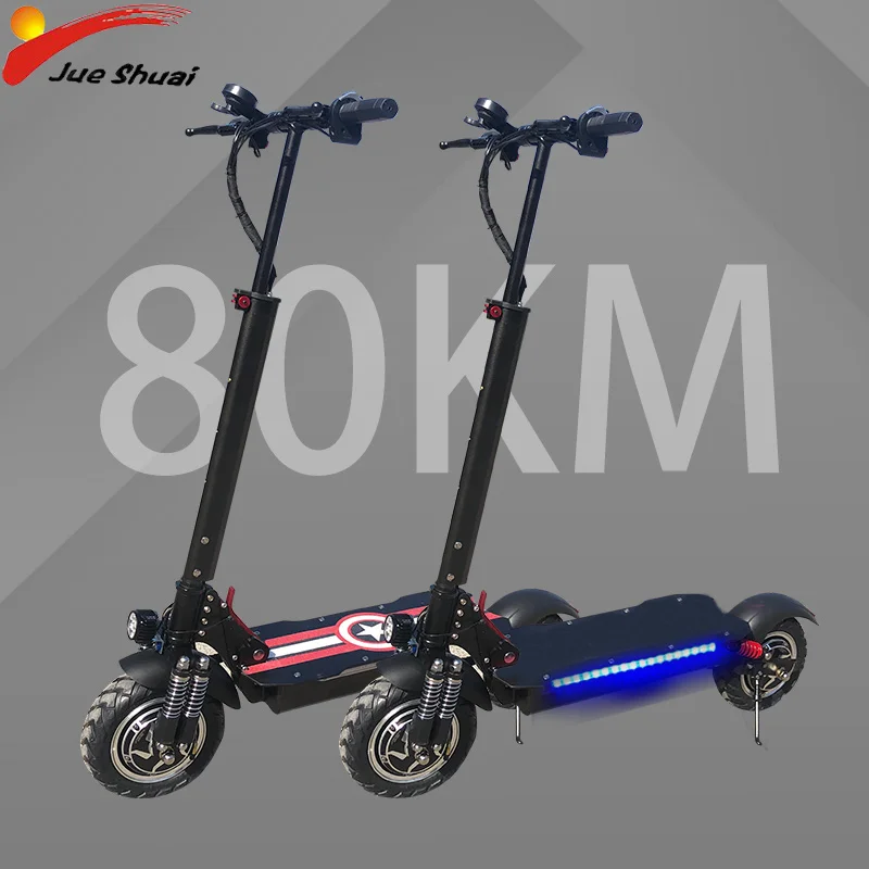  ELectric Scooter Fat Tire 48V 1000W Double Engine Motors E Scooter Foldable Adults with 20ah Lithiu