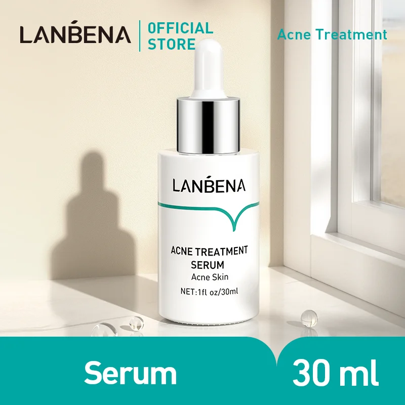 

LANBENA Acne Treatment Serum Hyaluronic Oilgopeptide Anti-Acne Fast Remove Acne Marks Shrink Pores Deeply Repair Skin Vitality