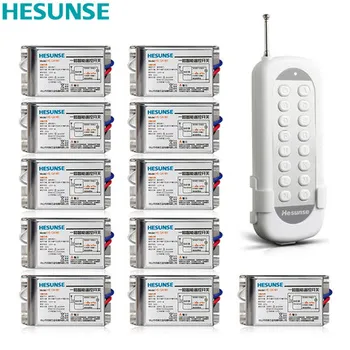 

HS-QA161 1N11 85V-265V 10A 433mhz 11Channels Wireless RF Remote Control Switch Disconnect Switch Learning Code Switch