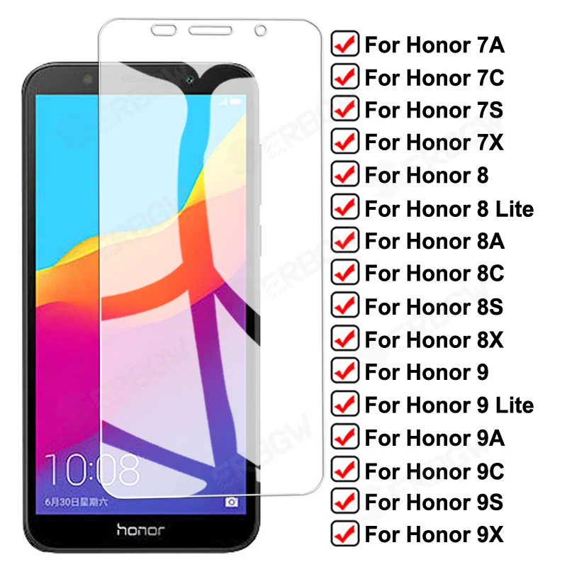 Защитное стекло для Honor 7A 7C 7S 7X 8A 8C 8S 8X 9A 9C 9S 9X 8 9 Lite | Мобильные телефоны и аксессуары
