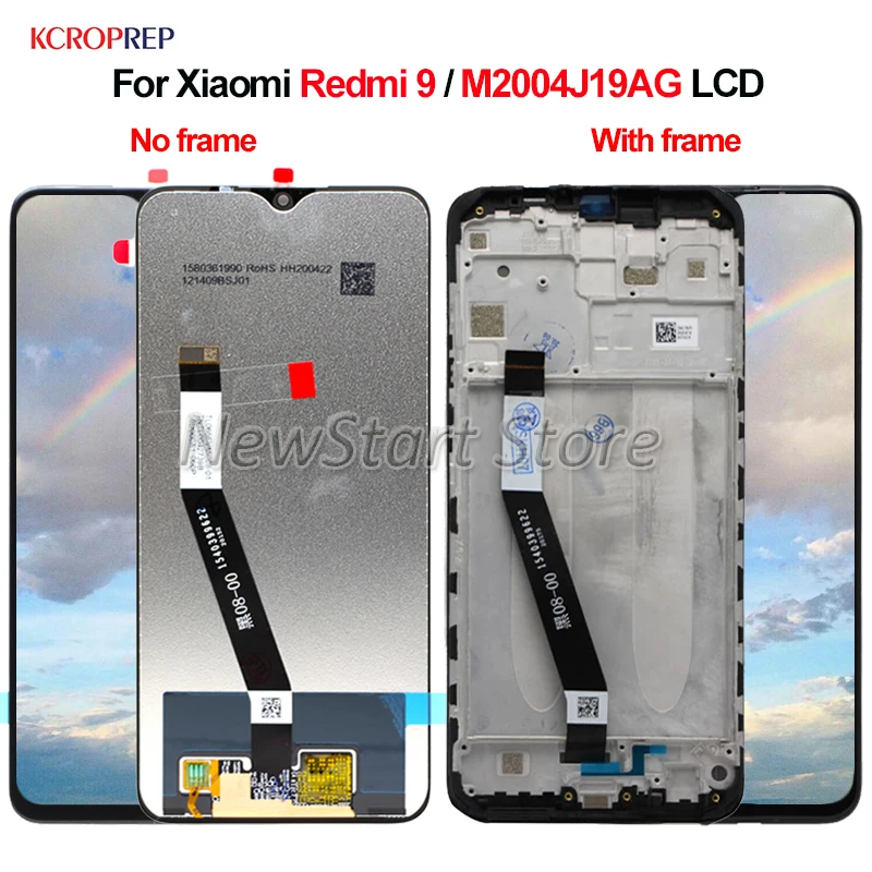 For Xiaomi Redmi 9 M2004j19ag Lcd Display Touch Screen Digitizer ...