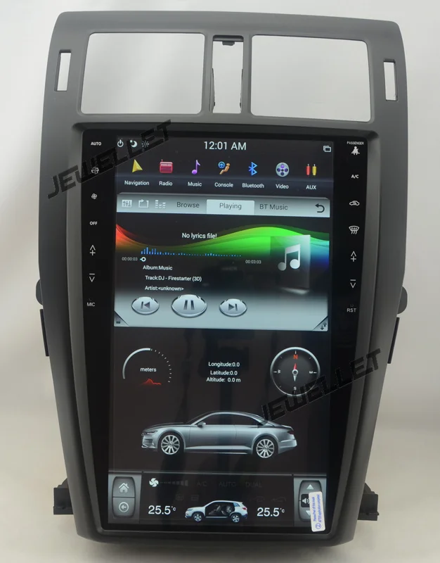 13," tesla стиль вертикальный экран android 8,1 шесть ядер автомобиля gps радио навигация для Toyota Crown 2009-2012