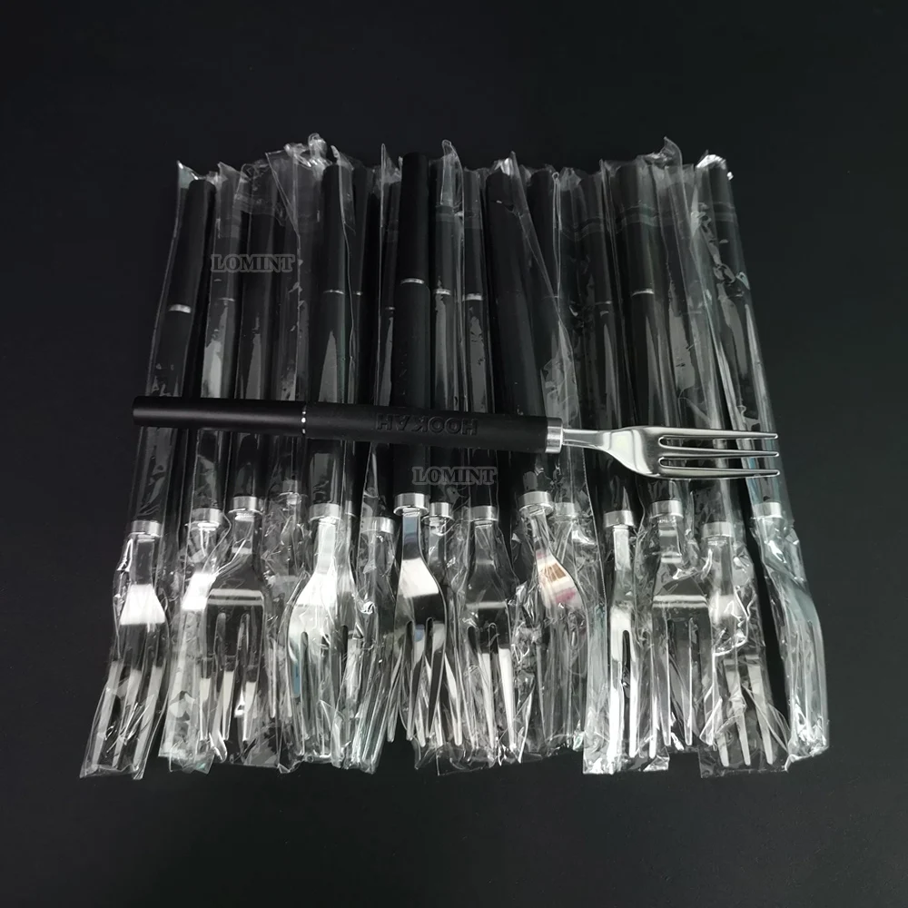 Fruit Forks Stainless Steel For Hookah Shisha With Aluminum Foil Hole Puncher