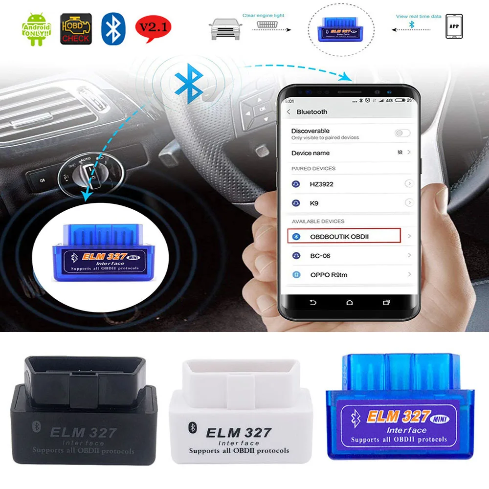 OBD2 сканер V2.1 ELM327 адаптер для Infiniti Q50 Q30 FX35 QX70 QX60 QX80 Bluetooth OBDII ELM 327 автомобиля