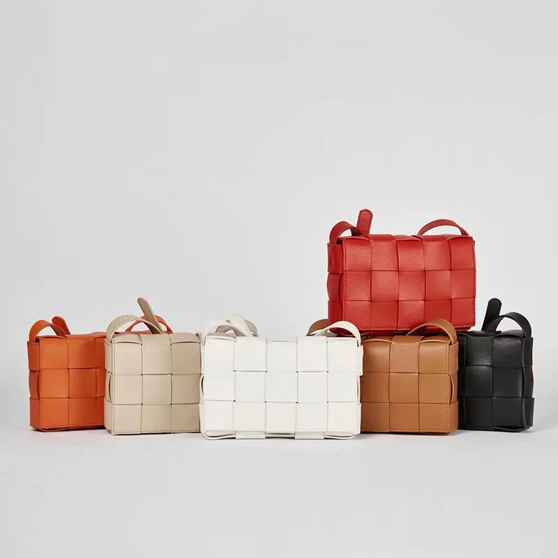 

Women Handbag 2019 New Famous Luxury Brand Designer Woven Fashion Vintage Shoulder Messenger Bag Small Square Crossbody Bag