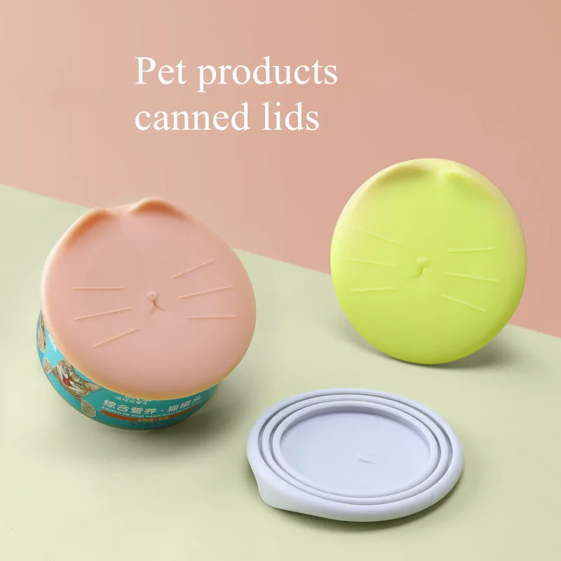 Dog Cat Canned Lid Portable Silicone Reusable Food Storage Keep Fresh
