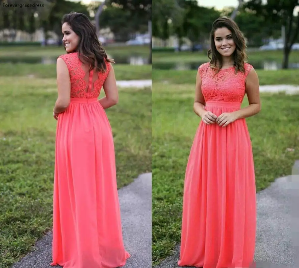 cheap coral bridesmaid dresses
