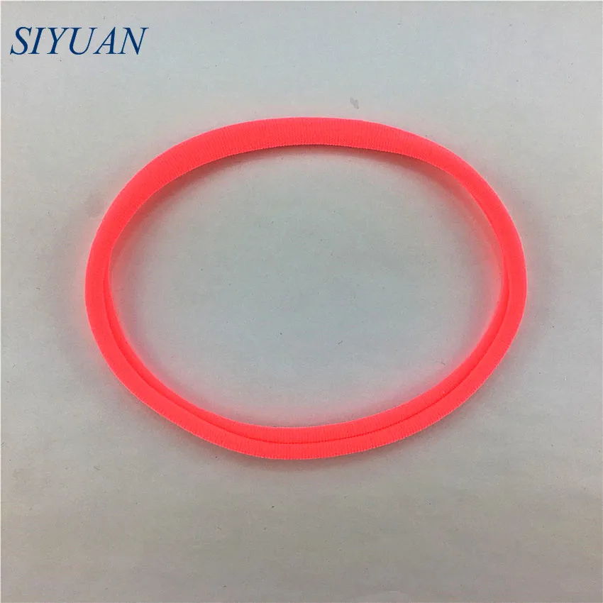 26-neon pink 10 шт./лот, эластичная нейлоновая повязка на голову, мягкая эластичная повязка на голову для девочек, аксессуары для самостоятельной сборки, повязка на голову, разные цвета, hd19 - Цвет: 26-neon pink