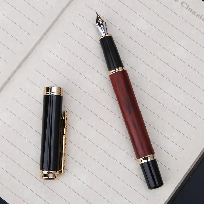 Jinhao 8802, Ретро стиль, авторучка, деловая, Студенческая, 0,5 мм, средний, тонкий, перо, каллиграфия, офисные принадлежности, пишущий инструмент L41E
