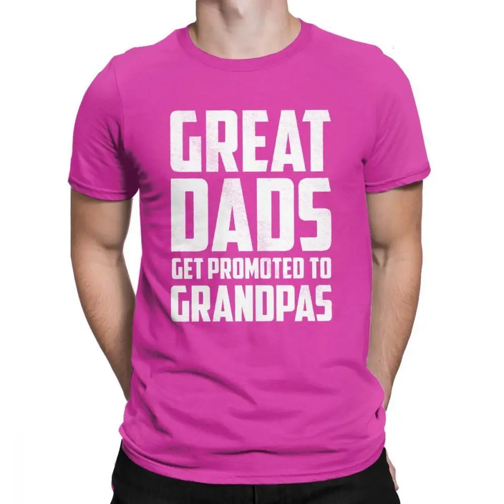 Tyburn/мужская футболка с надписью «Great Dads» и надписью «Get admocted To Grandpas»; хлопковые футболки с юмором и забавными дедушками и папами; подарок на день отца; футболка; одежда - Цвет: Lavender
