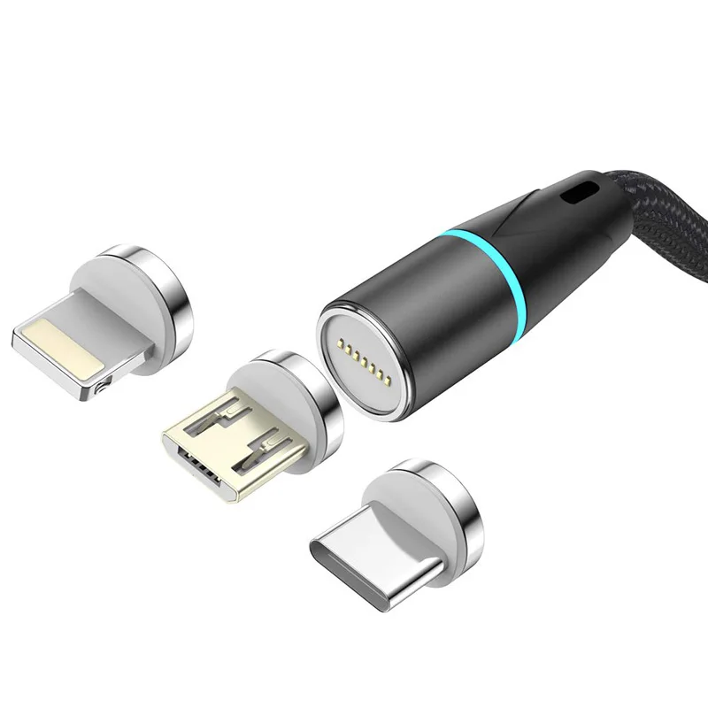 CANDYEIC 1 м USB C магнитные кабели для зарядки зарядное устройство Шнур для передачи данных зарядный провод для huawei P30 Pro Xiaomi Redmi Note6 pro телефонные кабели