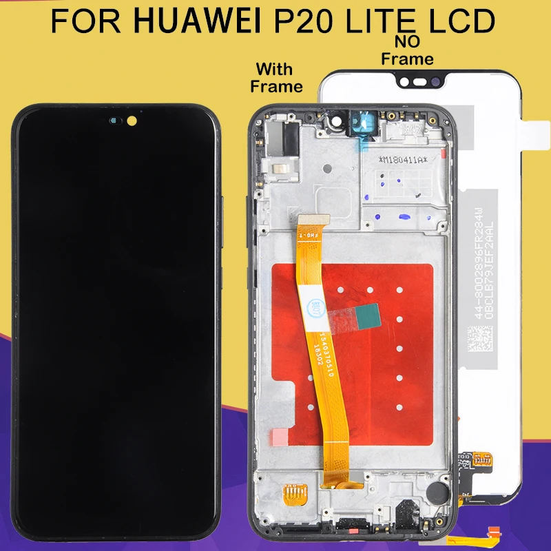 

Dinamico For Huawei Nova 3e Lcd P20 Lite LCD Display With Touch Screen Digitizer Assembly Replacement With Frame Free Shipping