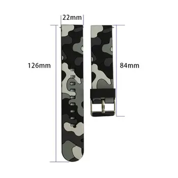 

Camo Printing Watch Band Silicone Wrist Strap for Samsung-Galaxy Watch 42mm/46mm