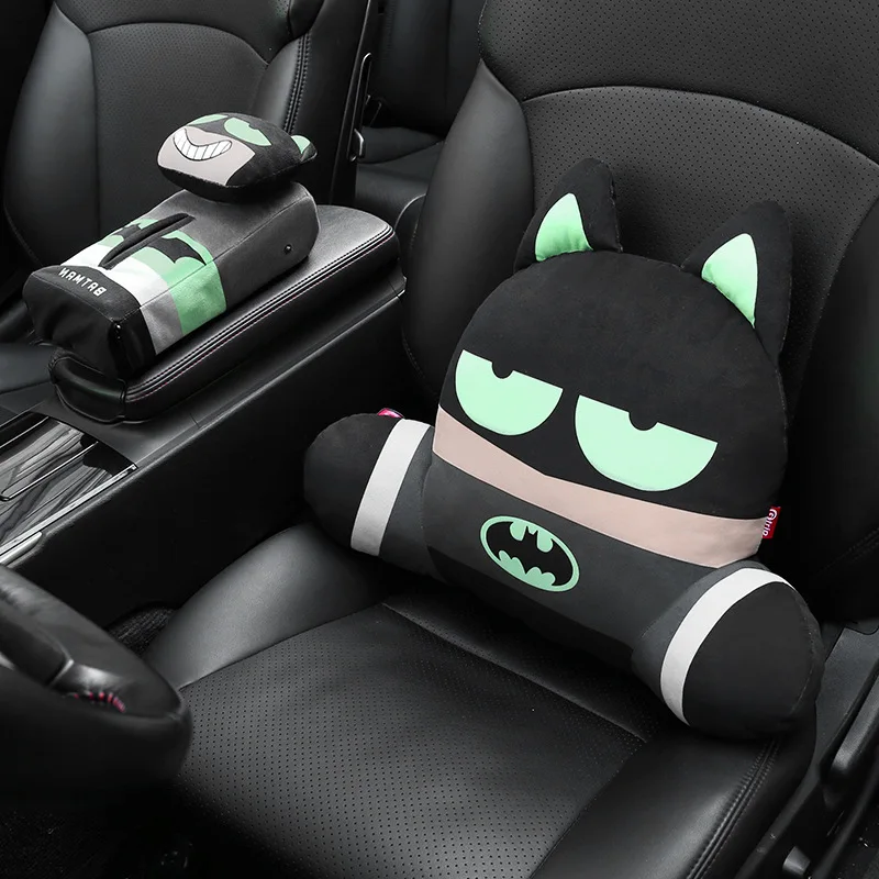 Автомобильное сиденье поясничная подушка для поддержки 3D мультфильм супер герой