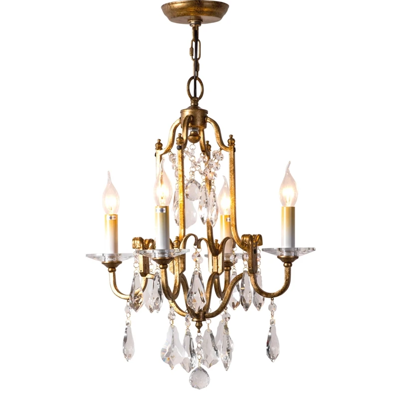 

LukLoy Ball Crystal Chandelier Pendant Light Adjustable Retro Hanging Light Fixtures Led Crystal Chandeliers Lighting Loft Lamp