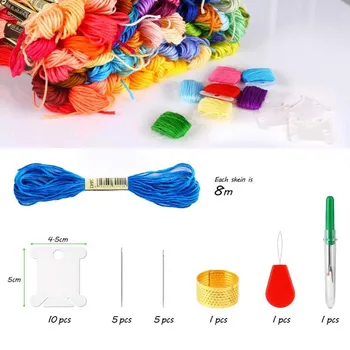 

150 Color Handmade DIY Cross Stitch Thread Embroidery Thread Diy Handmade Cross Stitch Tool Set