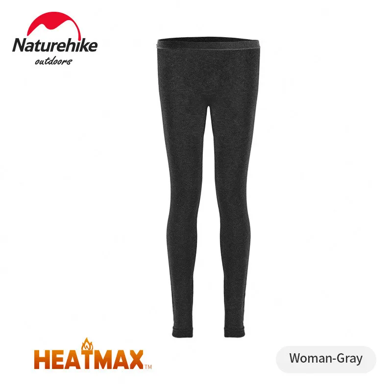 Woman-Gray-Pants Naturehike "Xuan Shang" спонтанная температура нижнее белье пот выпускает Спорт держать тепло нижнее белье осенние брюки на открытом воздухе зима - Color: Woman-Gray-Pants