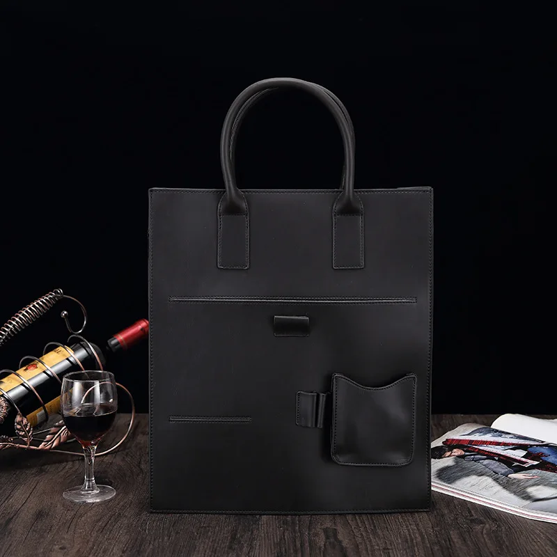 

New men bag briefcase vertical style men bag business bag one shoulder diagonal straddle bag JIULIN