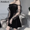 Goth Dark Mesh Vintage Gothic Dresses Egirl 2022 Aesthetic Transpanent Strap Pleated Dress Chic Punk Hip Hop Grunge Emo Y2K Chic ► Photo 2/6