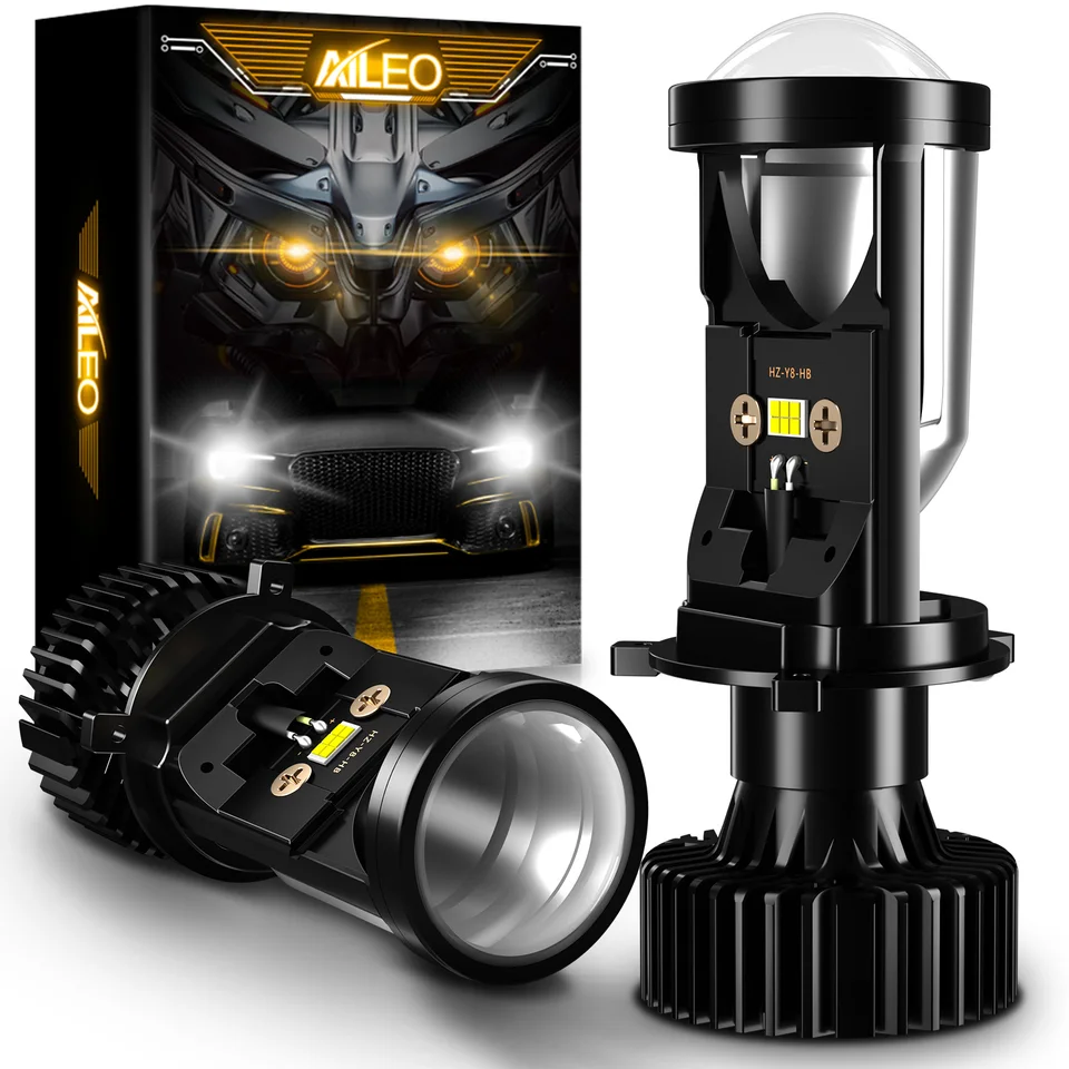 Kit Lampadine H4 LED Auto E Moto - 100W, 26000LM, Plug &amp; Play, Compatibile CANBUS